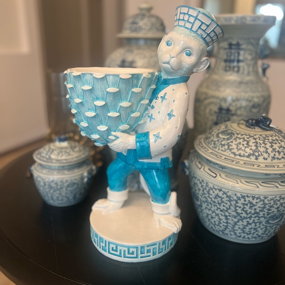 COPY - Chinoiserie Monkey Planter